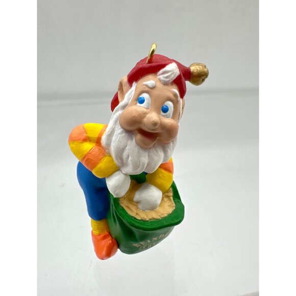 Hallmark Keepsake Rudolphs Helper Reindeer Treats Elf Ornament 1996 Miniature - Picture 2 of 7